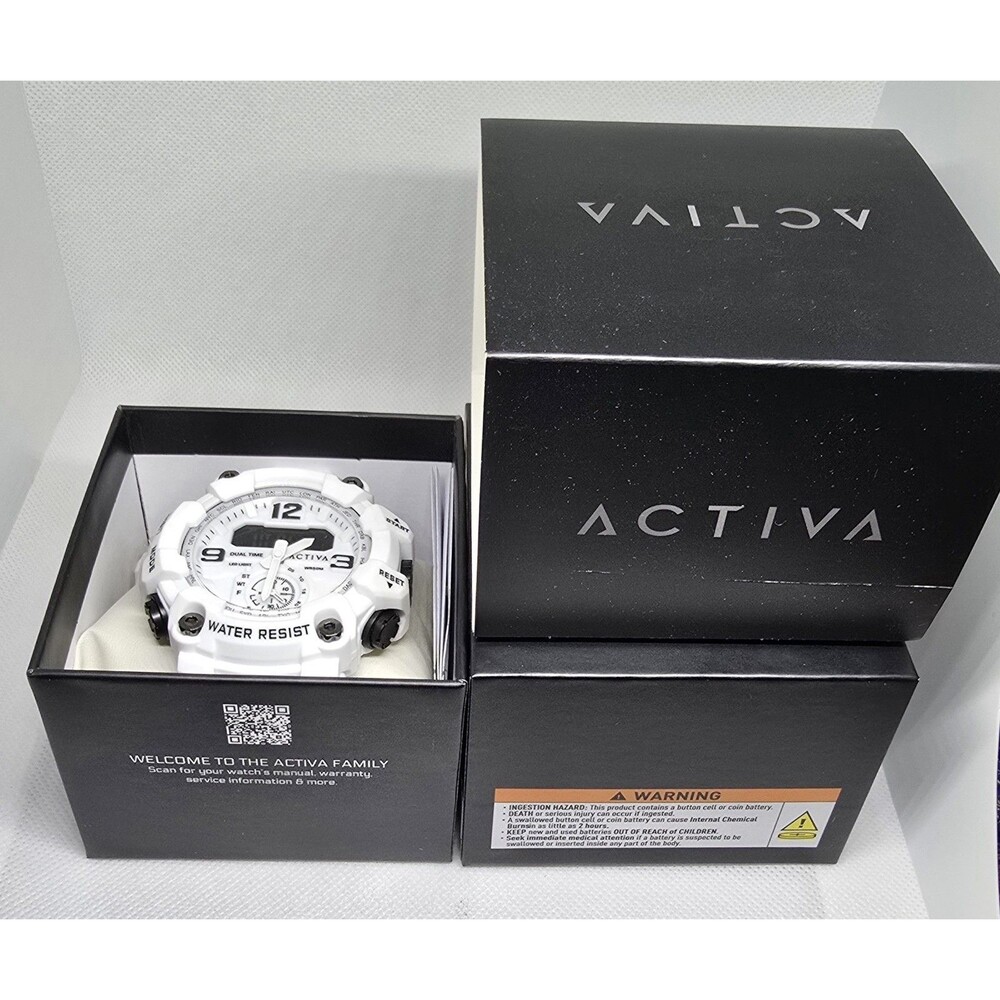 Invicta Activa Vextron X Men's Watch 52mm White ACW1637-005 New In Box - Picture 2 of 7